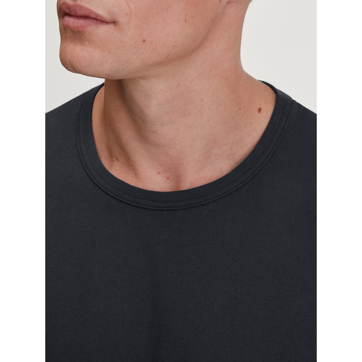 T-shirt à manches longues manches longues Coton RMX SLEEP HOLIDAY noir, CALIDA