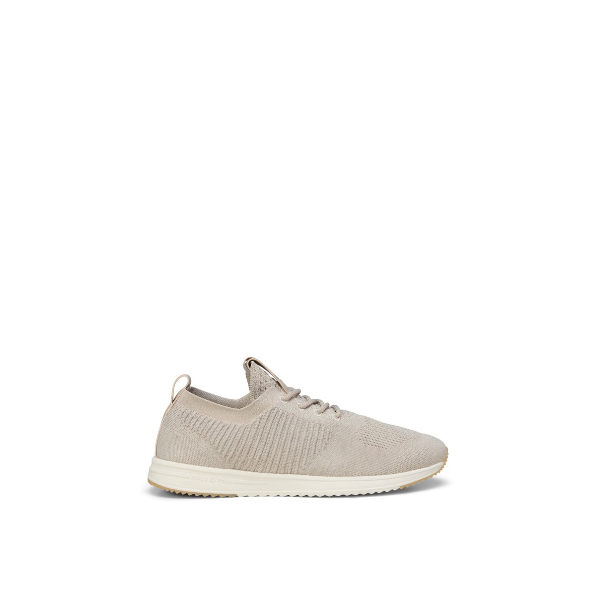Baskets en tricot modèle Jasper en polyester recyclé beige, MARC O'POLO