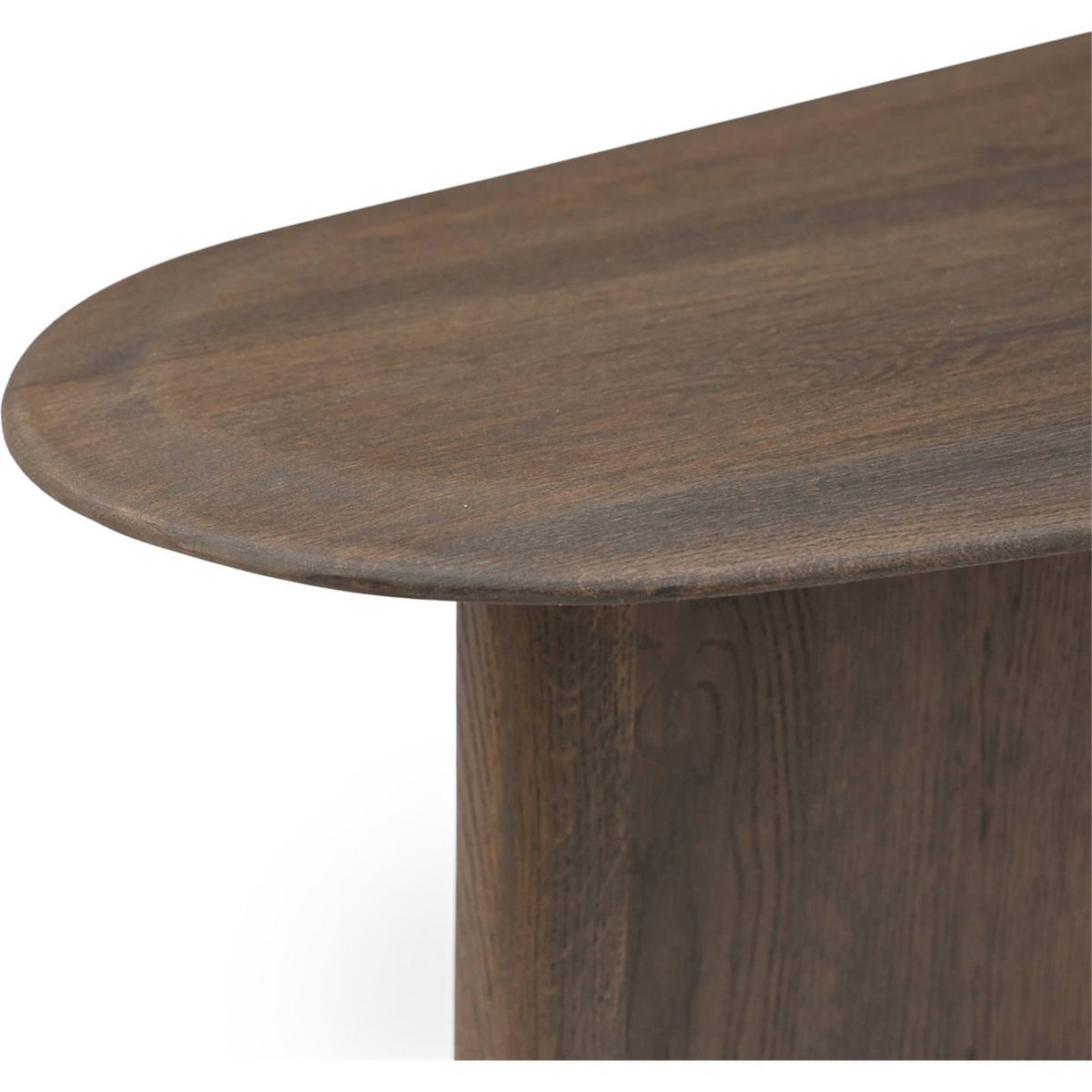 Table basse double chêne et marbre CASTELLO chêne fumé charbon et marbre emperador, RECOLLECTION