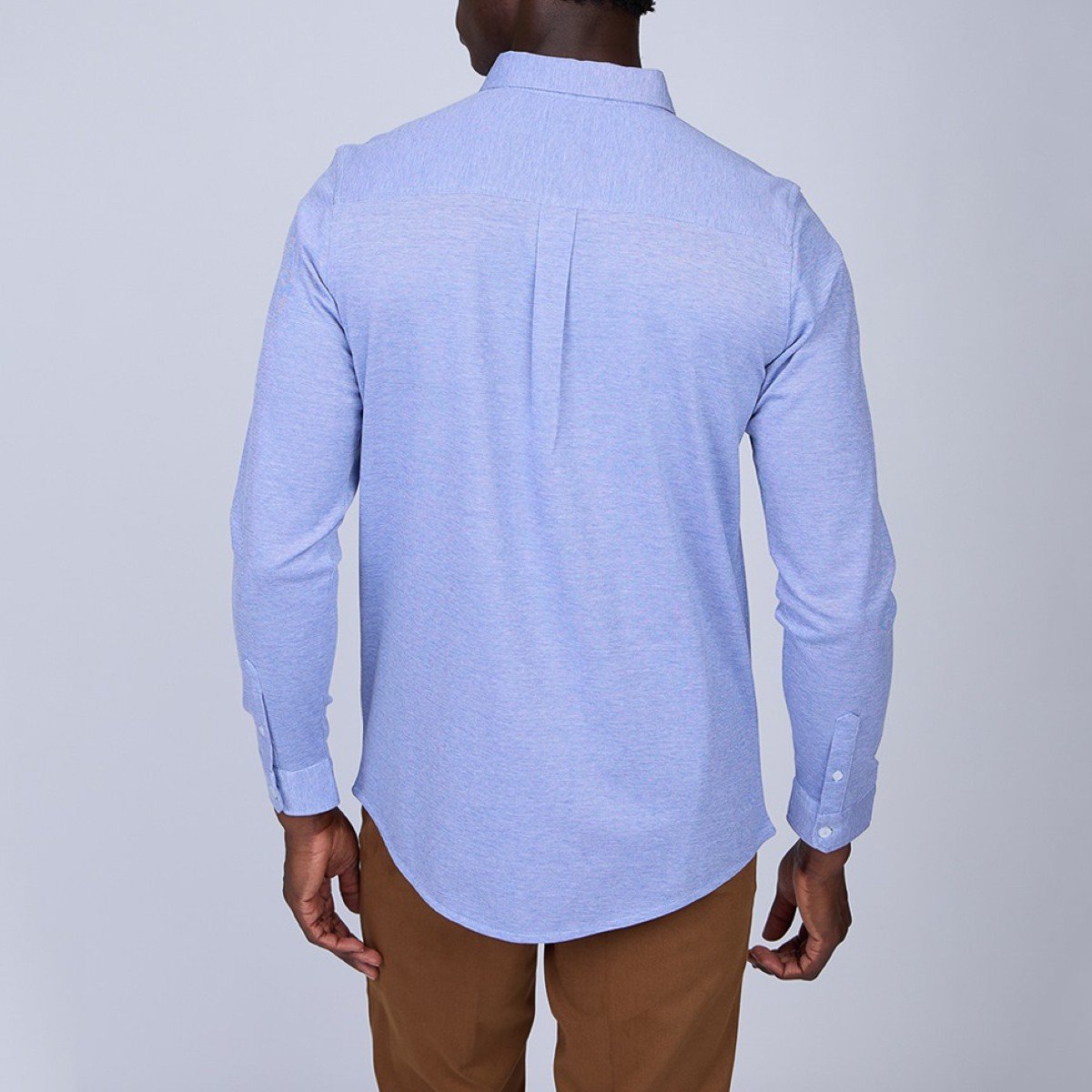 Chemise maille piquée bleu ciel, MISE AU GREEN