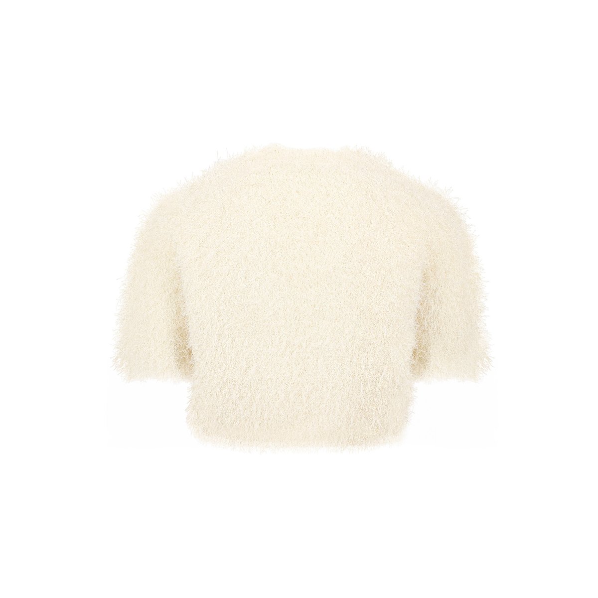 Cardigan en maille d'été à teneur en fil fantaisie pearled ivory, VERA MONT