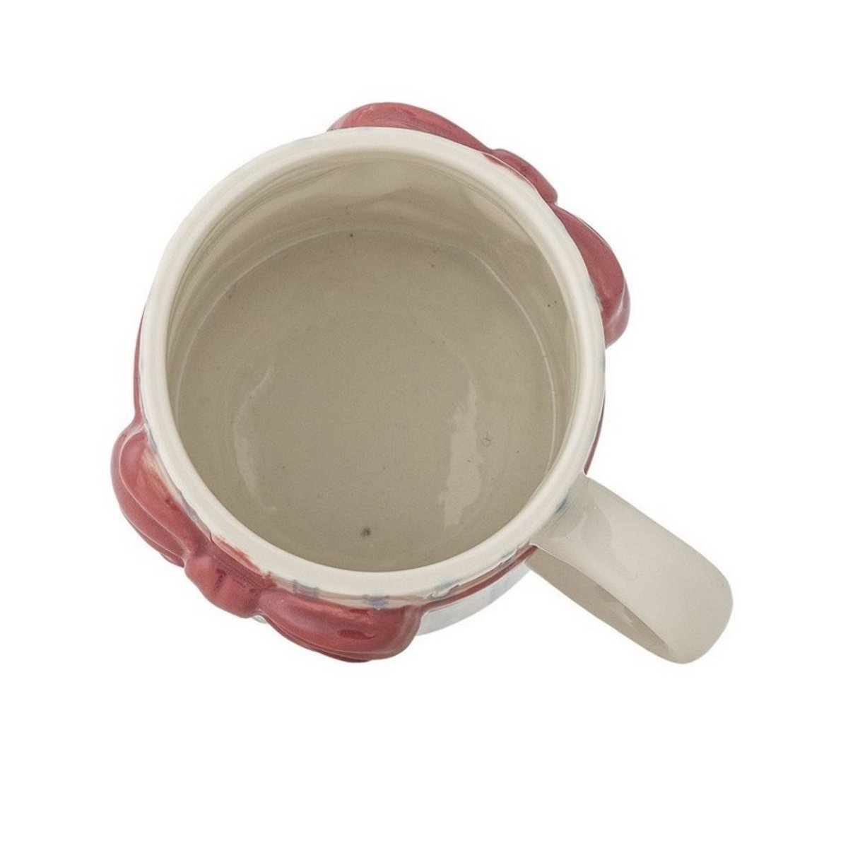 Tasse grès décor relief  Bowie set de 4 rouge, BLOOMINGVILLE
