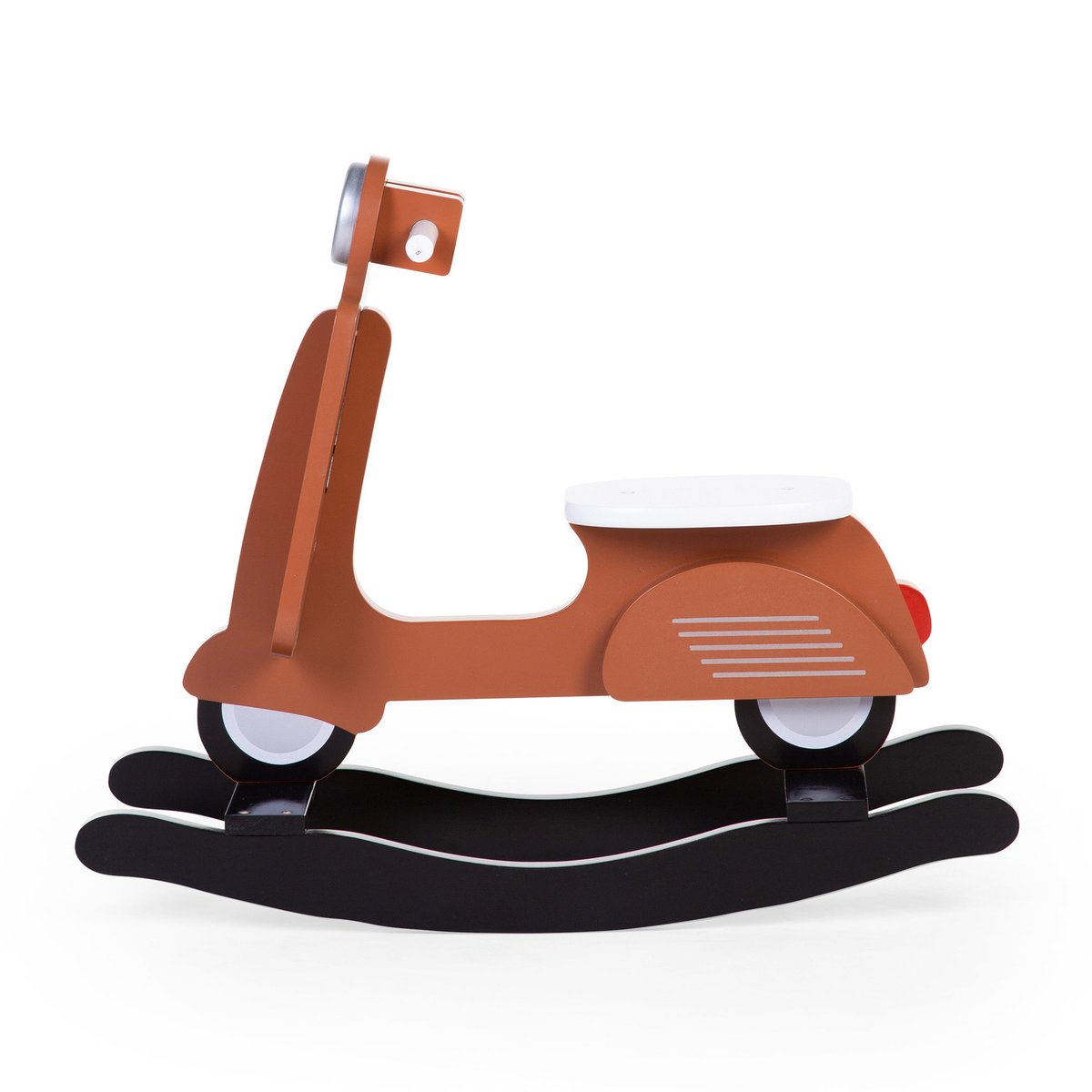 Scooter cheval à bascule jouet enfant rouille/noir, CHILDHOME