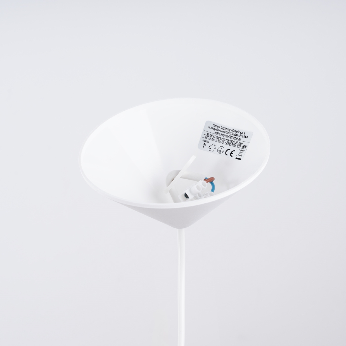 Suspension Tissu Blanc E27 1 Nova 30 blanc, EDEN