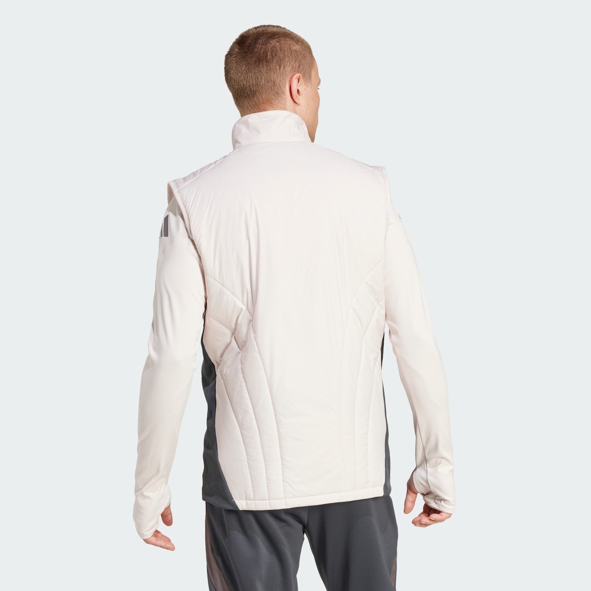 Veste sans manches Real Madrid Winterized putty mauve / grey / charcoal, adidas Performance