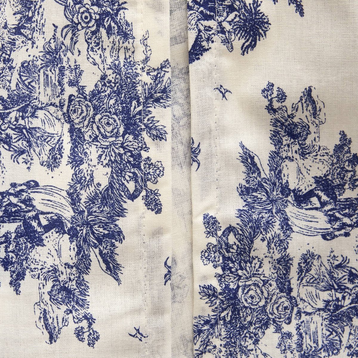 Housse de couette imprimée, 100% coton bio GOTS ombre bleue, MONOPRIX