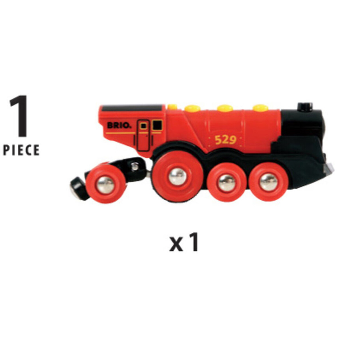 Locomotive puissante à piles rouge, BRIO