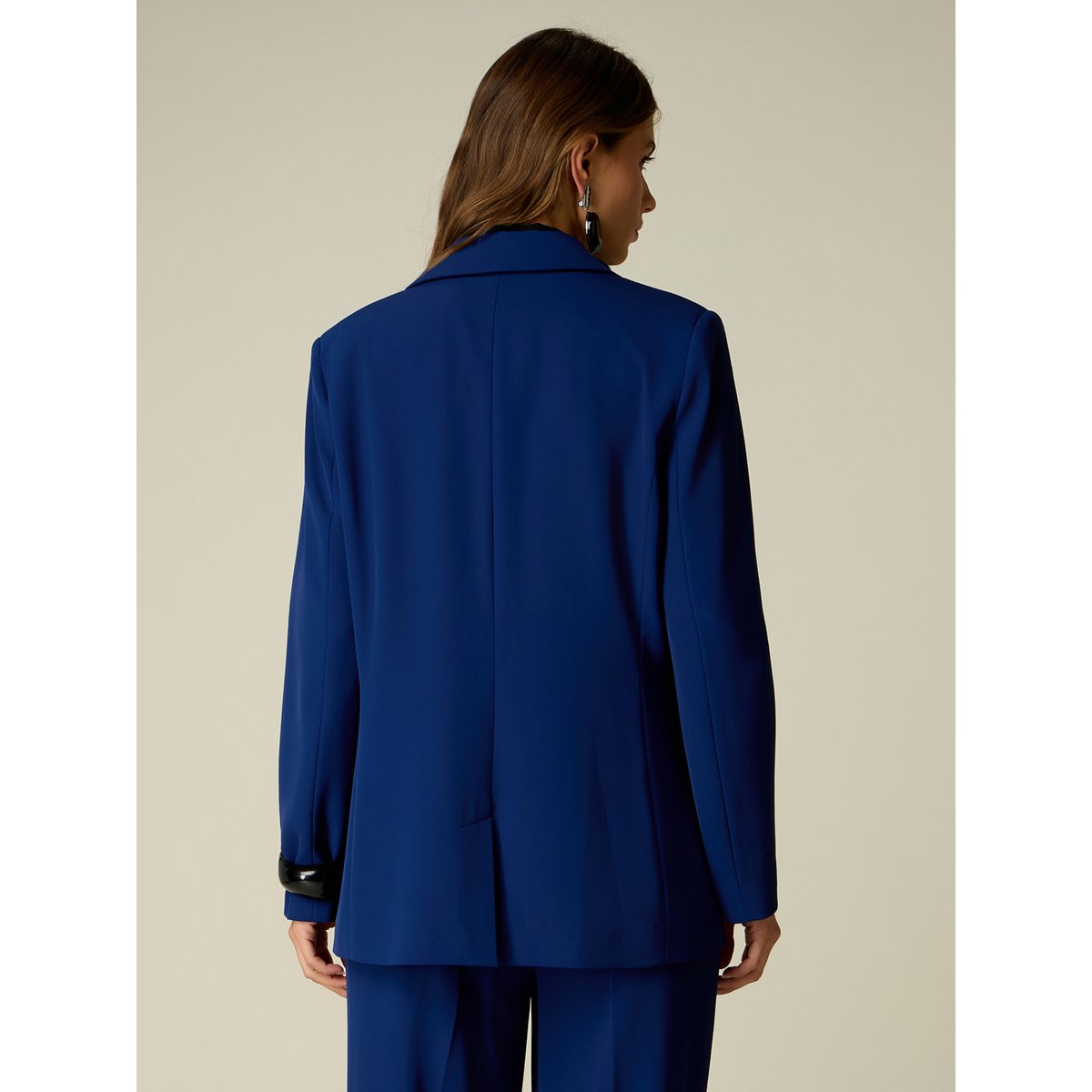 Blazer avec broche bijou bleu, OLTRE