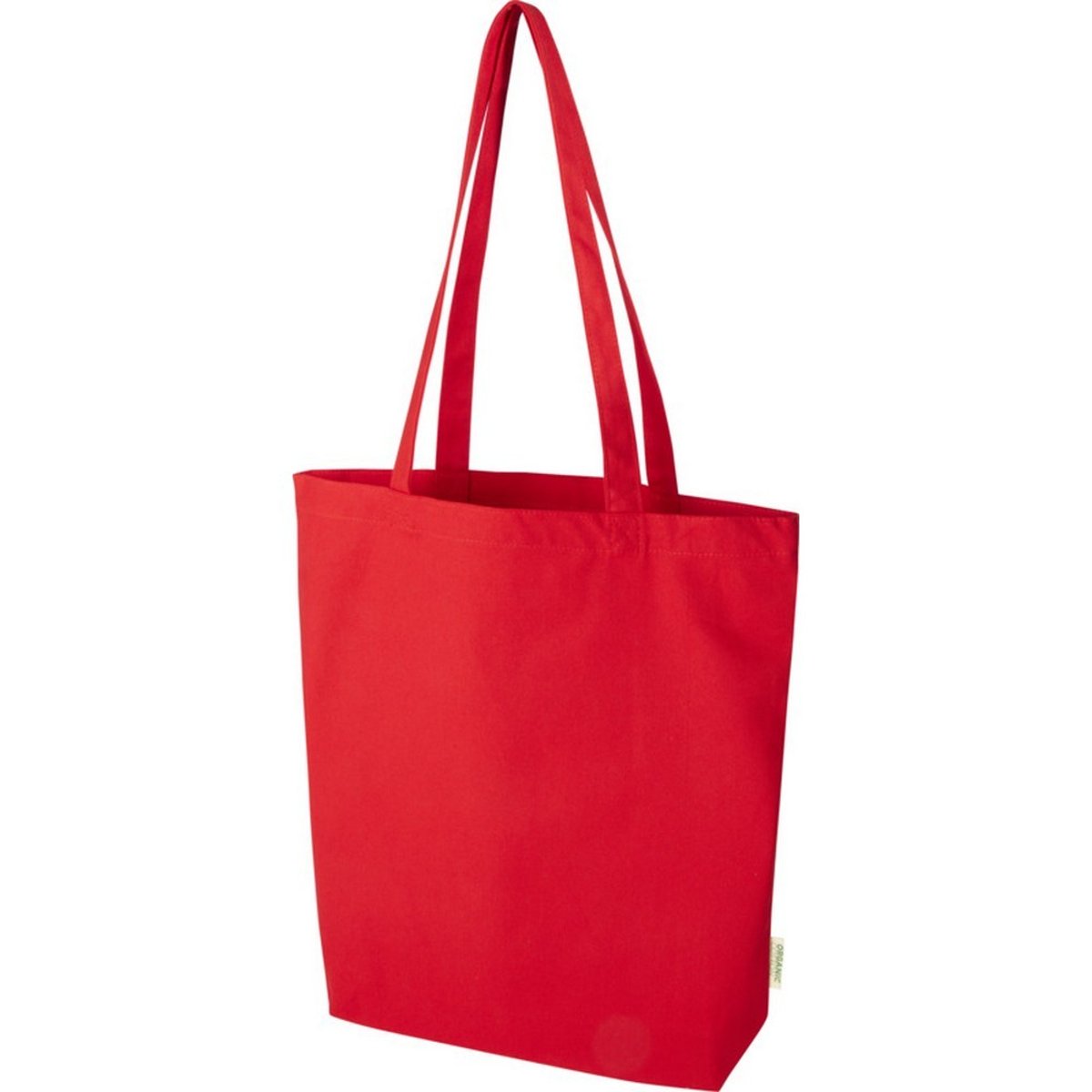 Tote bag en coton bio ODISHA rouge, FLOSO