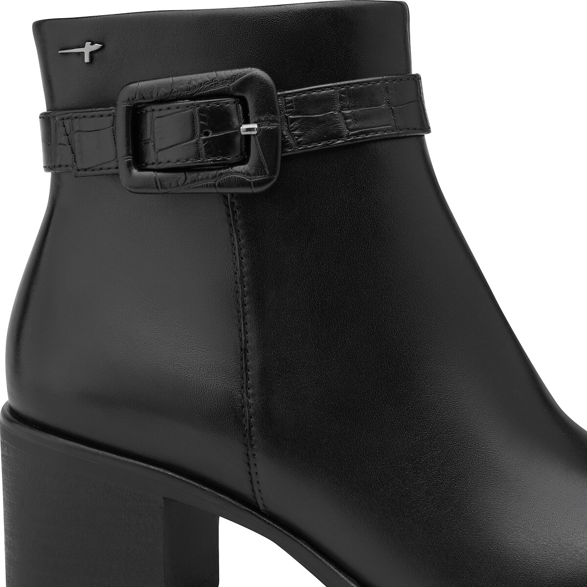 Spitz zulaufende Trotteur-Stiefeletten schwarz, TAMARIS