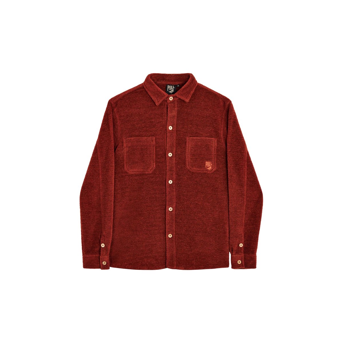 SURCHEMISE WOOLBROWN marron, PULLIN