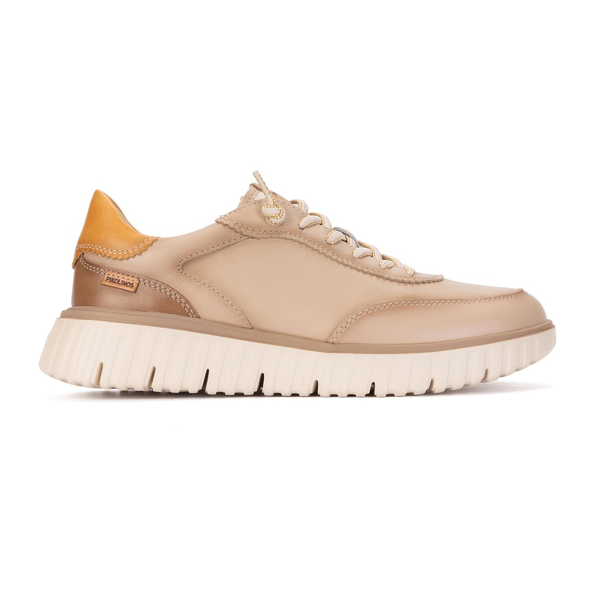 Sneaker, elastische Schnürsenkel, SEGOVIA cognac, PIKOLINOS