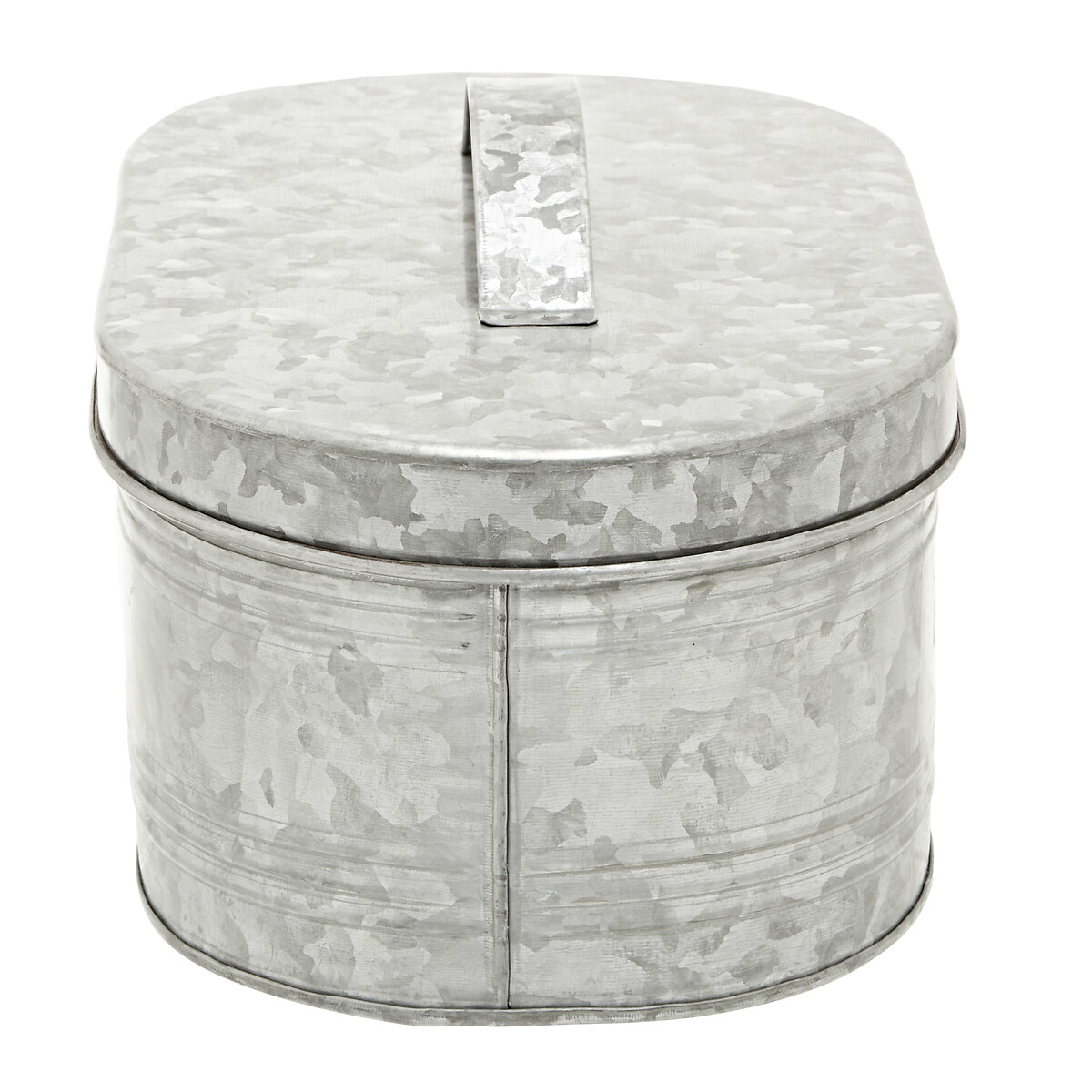 Galvanised Steel Bread Bin silver-coloured, SO'HOME