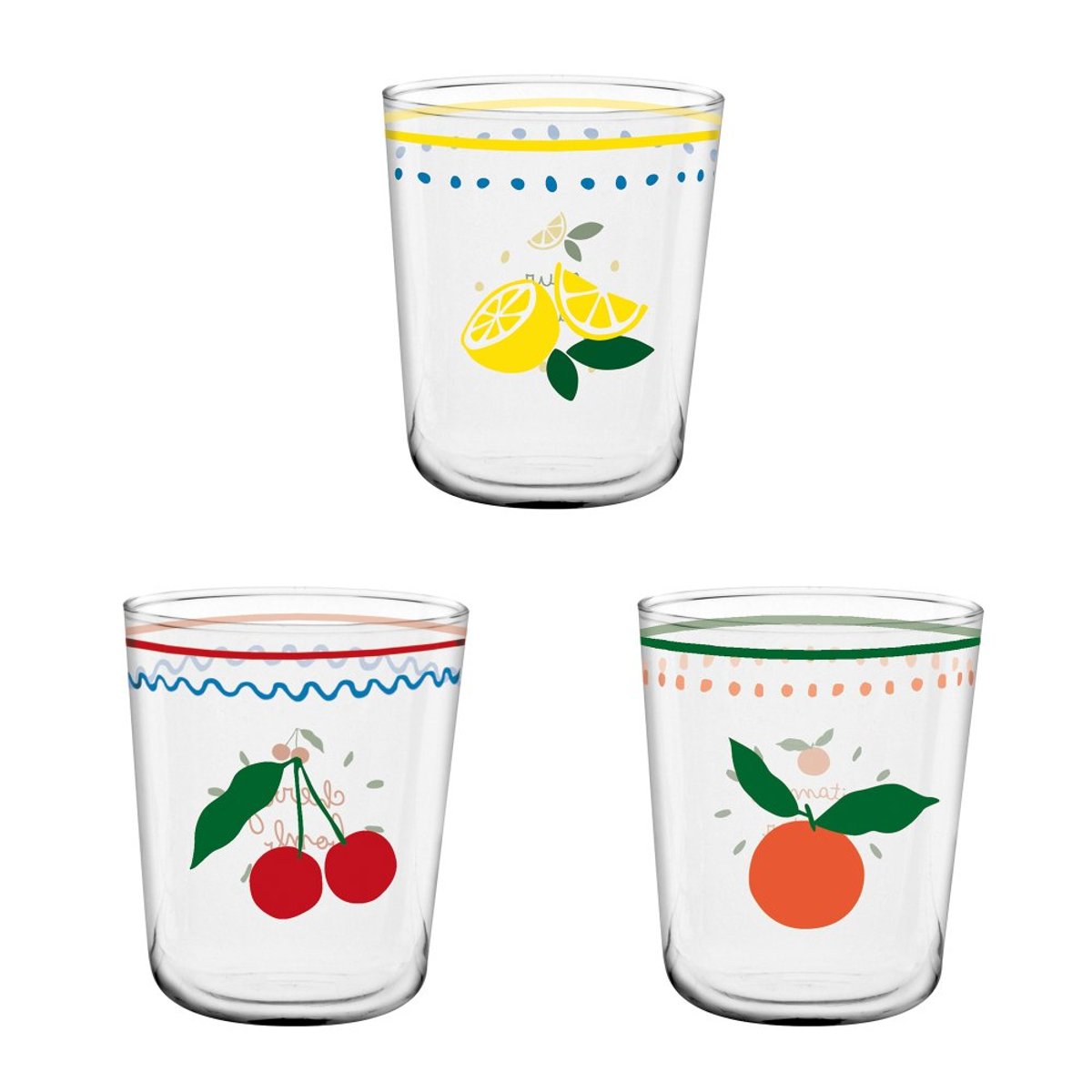 Gobelet Fruit 31,5 cl (lot de 3) transparent / cristal, TABLE PASSION