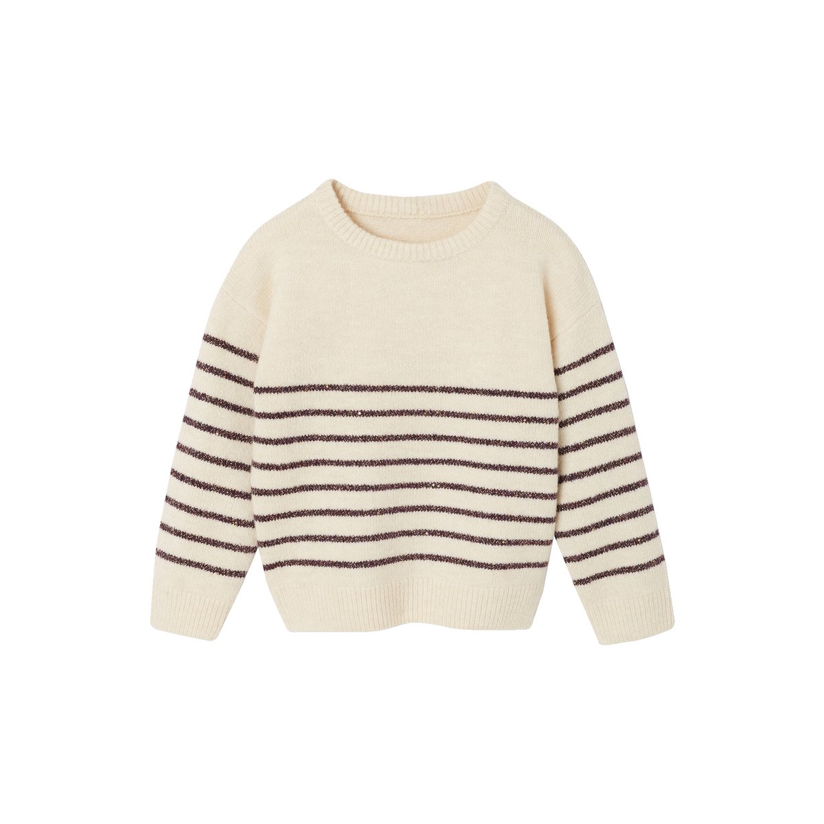 Pull manches longues écru, VERTBAUDET