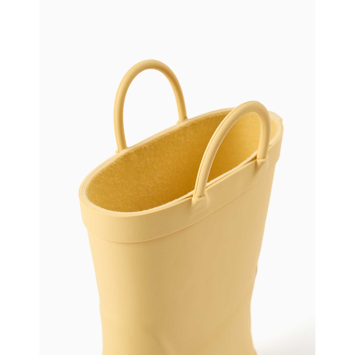Bottes de pluie en caoutchouc avec anses jaune, ZIPPY