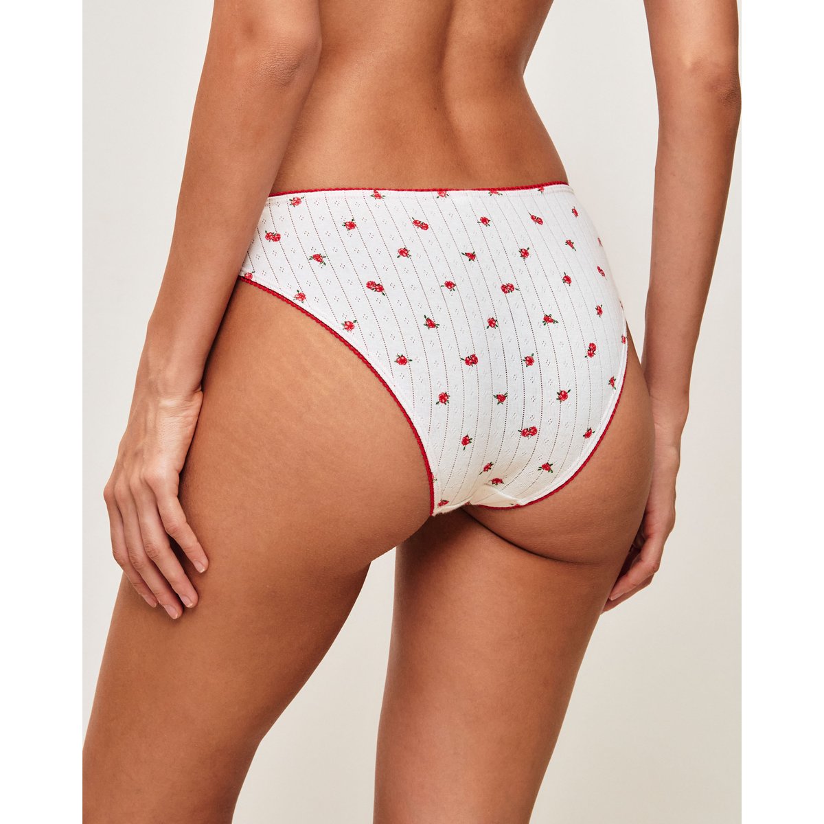 Lot de 3 culottes en coton BOTTLIZ VICHYF rouge, UNDIZ