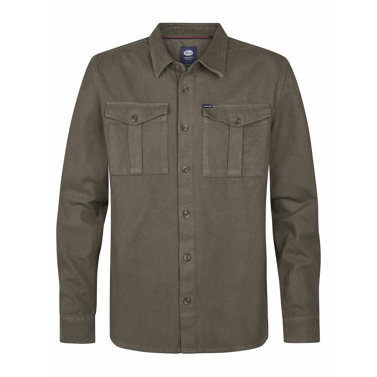 Long Sleeve Shirt khaki, PETROL INDUSTRIES
