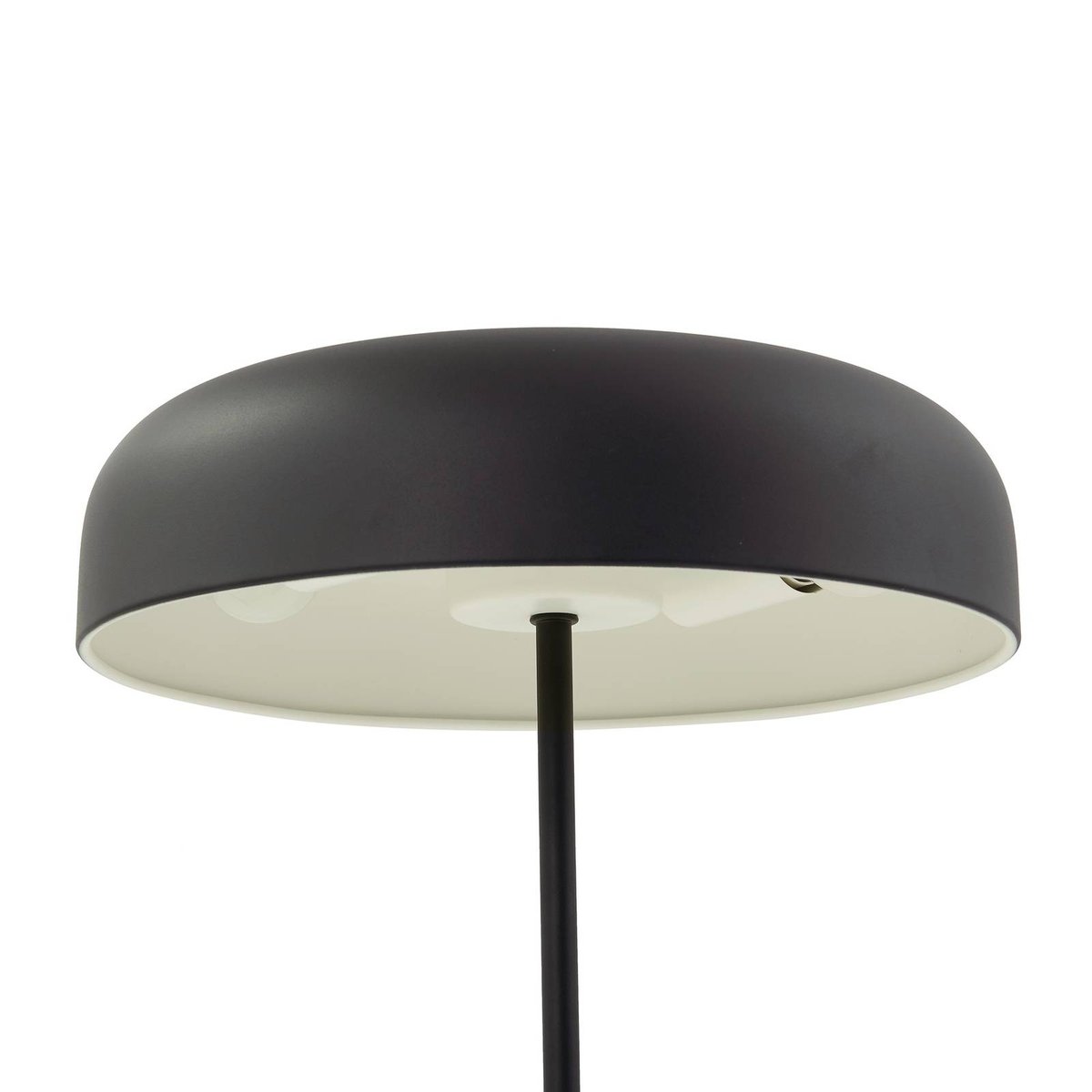 Lampe à poser en métal moderne, Edion noir sable, LINDBY