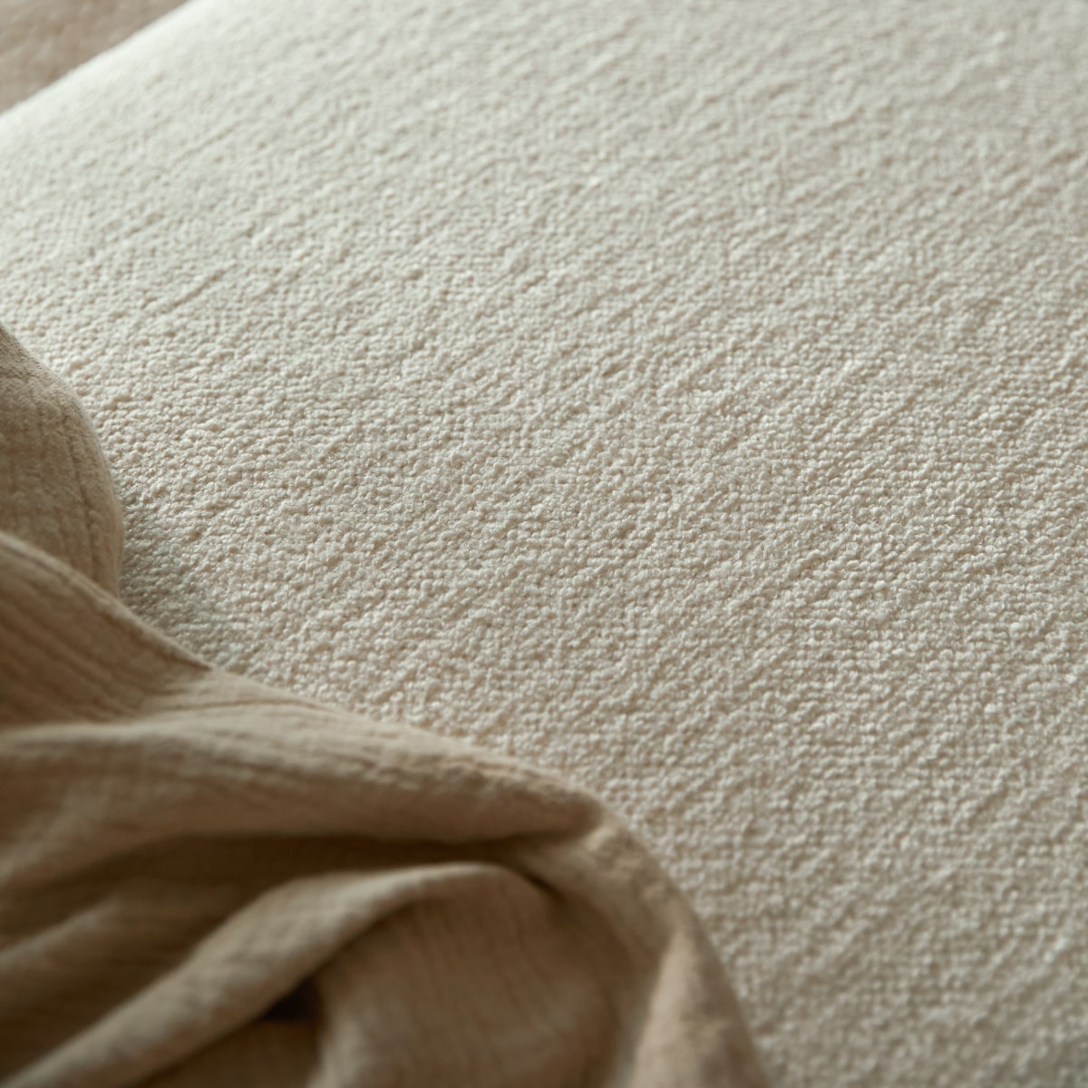 Canapé droit en Tissu, VÉNUS beige, TIKAMOON