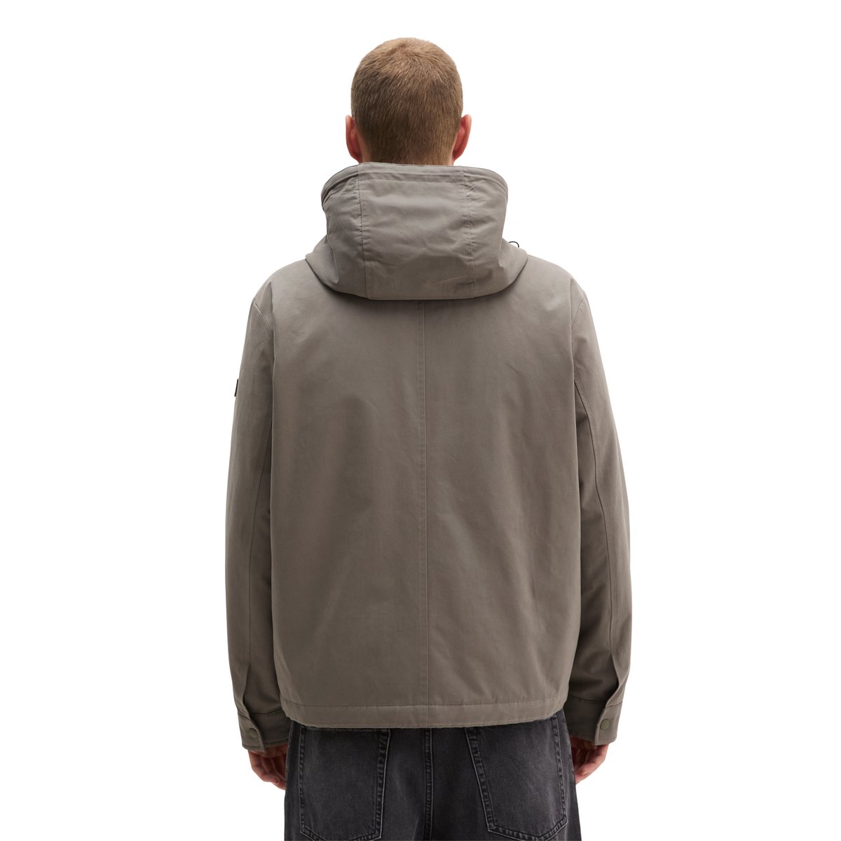 Veste coupe classique avec capuche amovible gris, MARC O'POLO