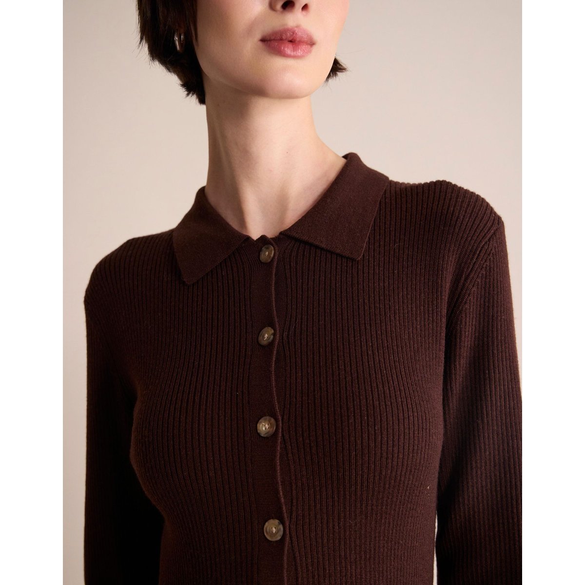 Robe Amy marron, INES DE LA FRESSANGE PARIS