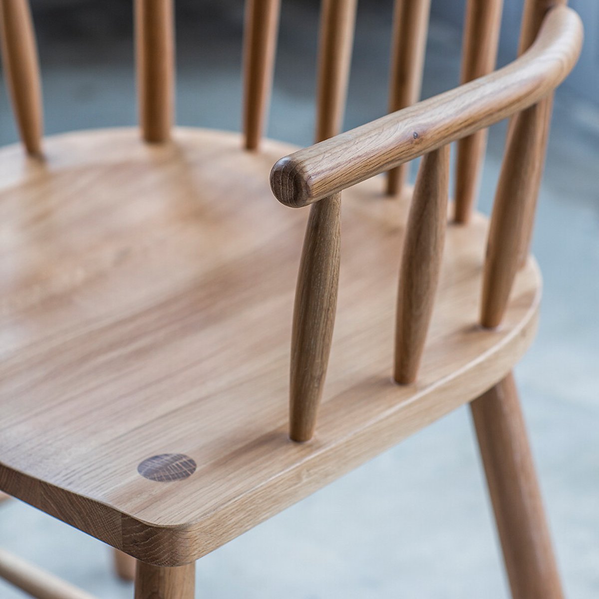 Uttara Scandi Oak Spindle Carver Dining Chairs (Set of 2) brown              , ÉDITÉ