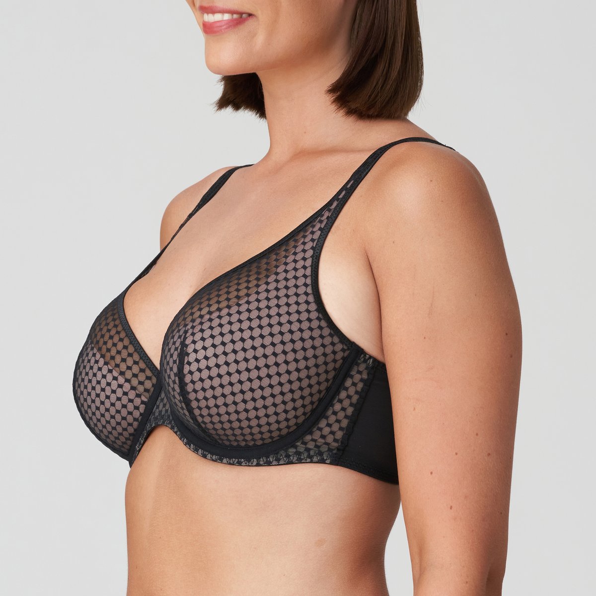 Soutien gorge demi-mousse plongeant GLASS BEACH noir - noir, PRIMADONNA