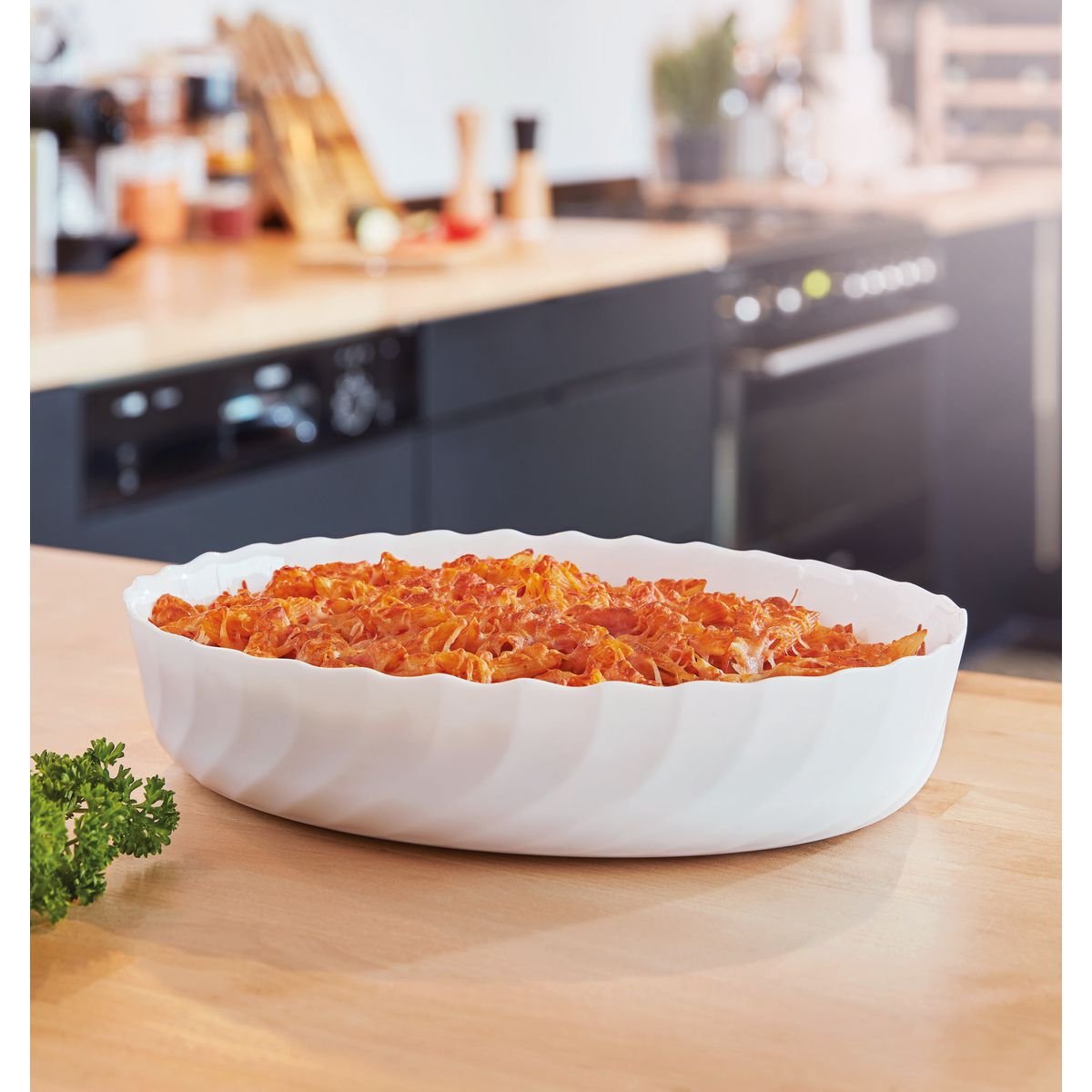 Plat à four ovale 32cm -SMART CUISINE TRIANON blanc, LUMINARC