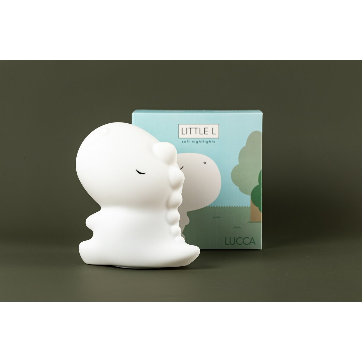 Veilleuse Lucca Dino avec télécommande blanc, LITTLE L