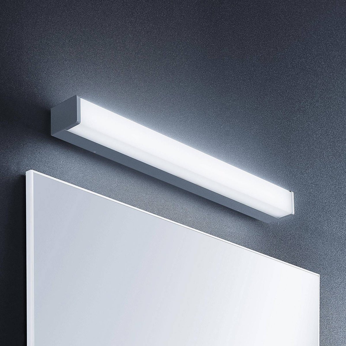 Applique en aluminium moderneLED, Klea blanc, chrome, LINDBY