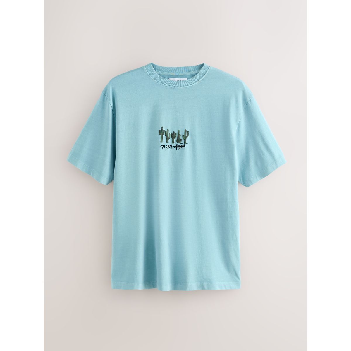 Pyjama à manches courtes en tissu terry bleu/gris, NEXT