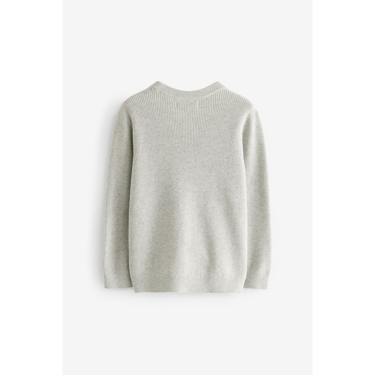 Pull ras du cou en maille gris, NEXT