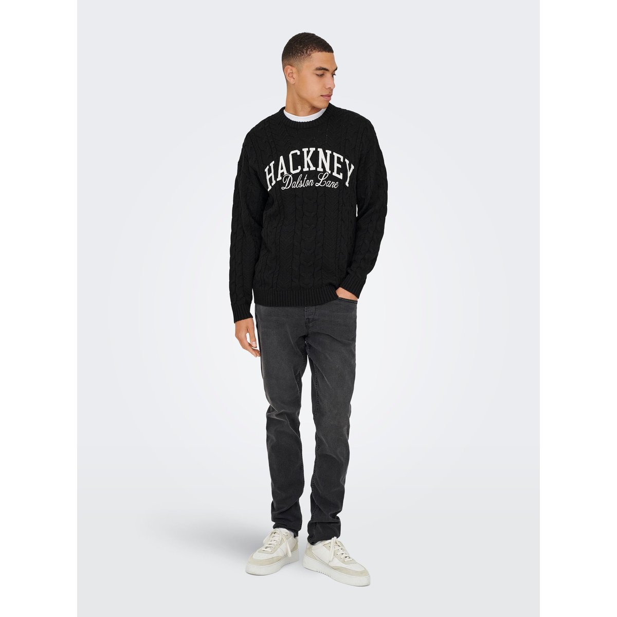 Pull En Maille black 1, ONLY & SONS