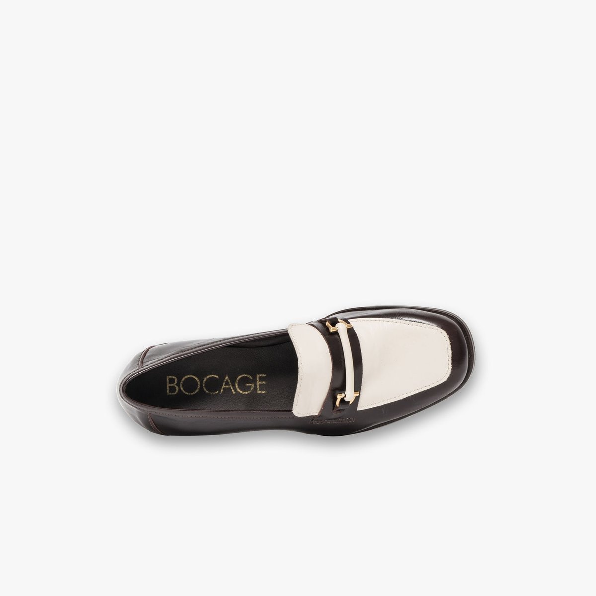 Mocassin en cuir ABIGAIL marron marron fonce, BOCAGE