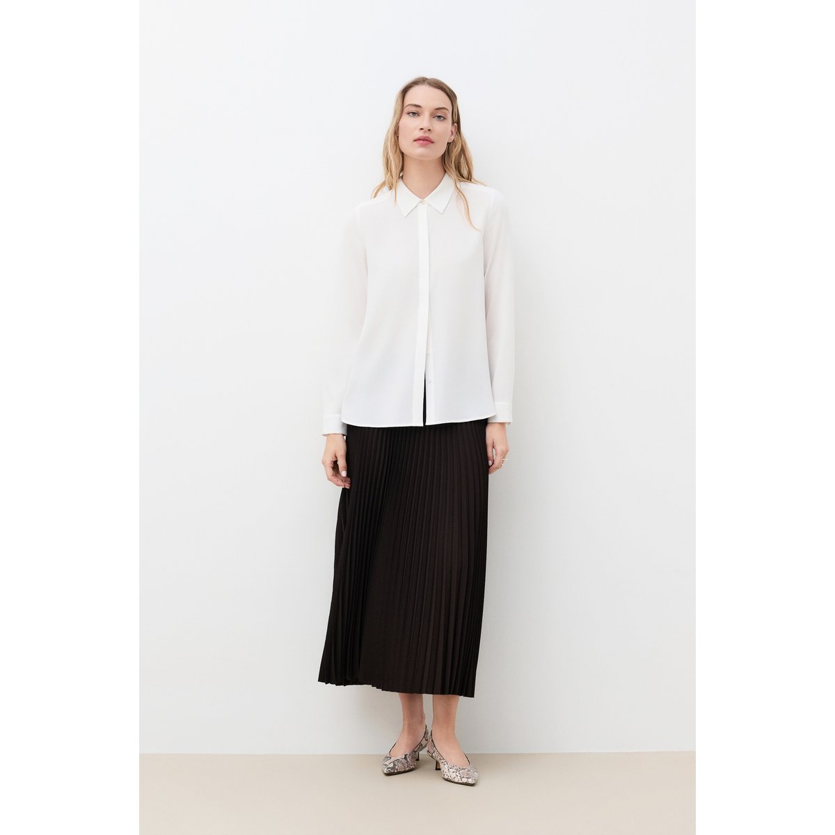 Chemise coupe droite CJAMIE ecru, CAROLL