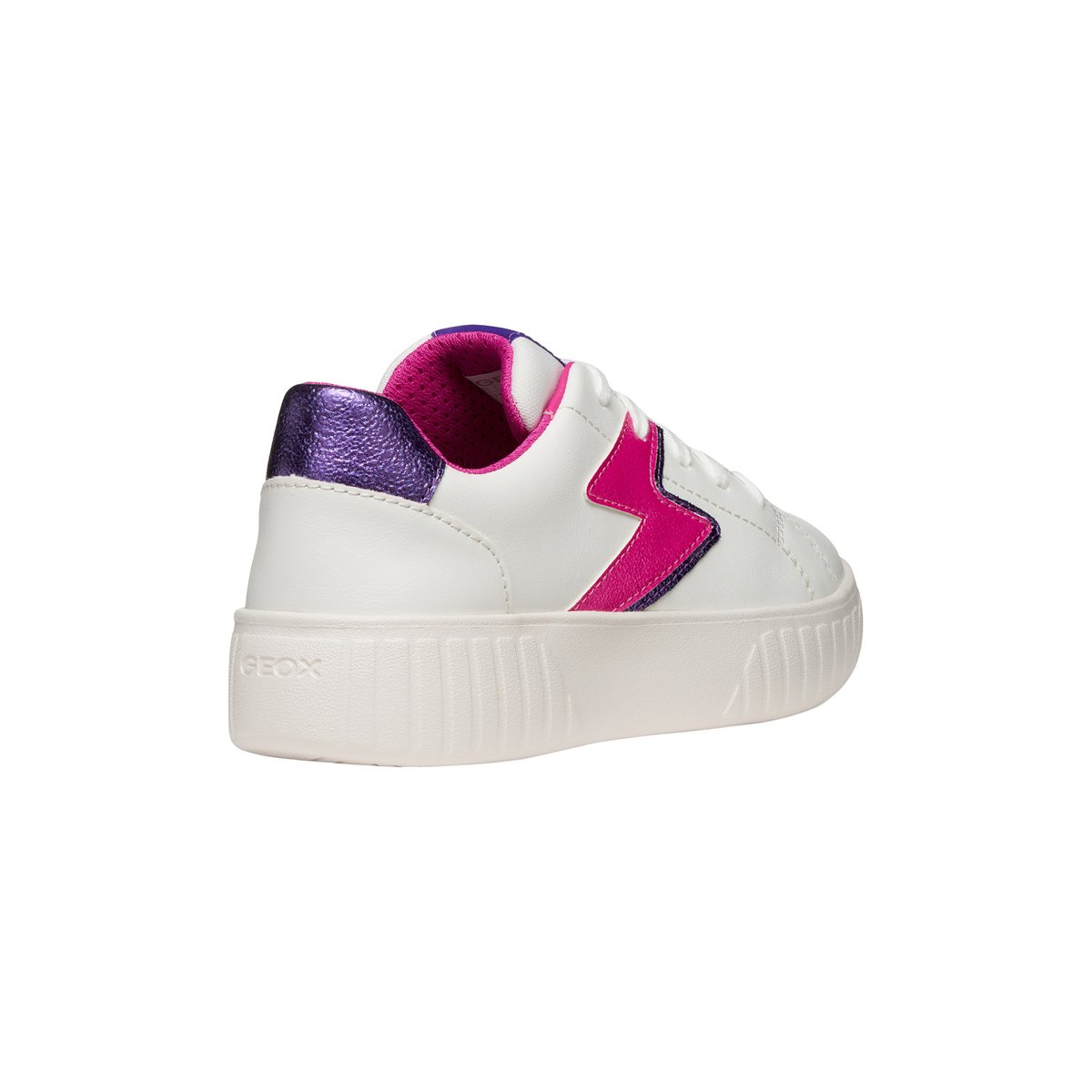 Baskets respirantes Mikiroshi blanc fushia, GEOX