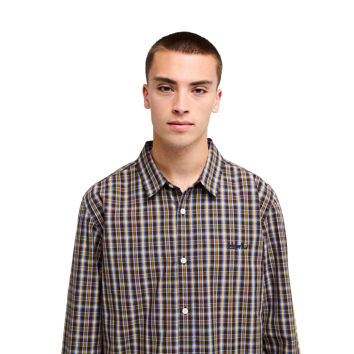 Chemise manches longues YOUNG GUNS CHECK IN marron java yg check in ls shirt, QUIKSILVER