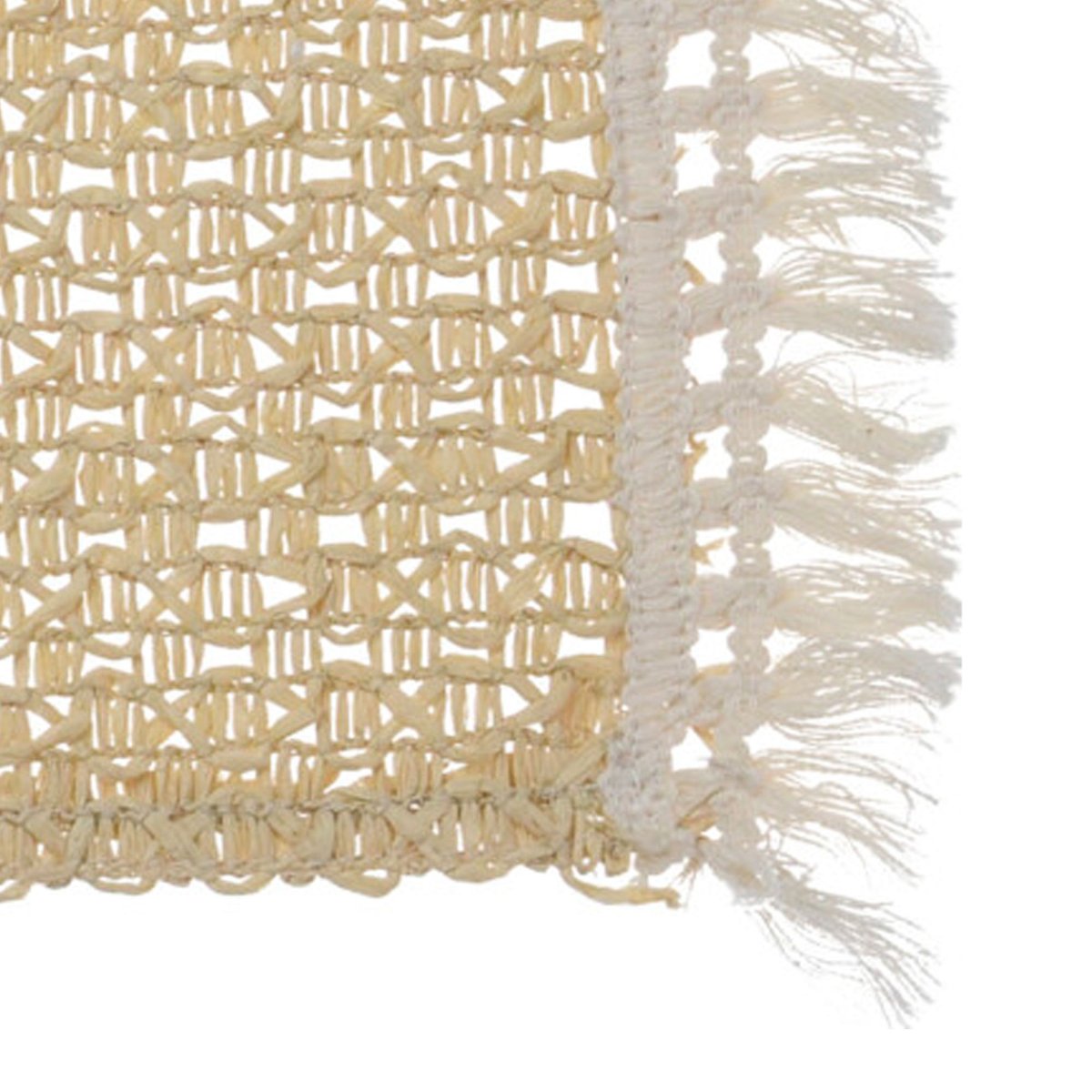 Set de table rectangulaire beige et blanc - 51x30cm beige, WADIGA