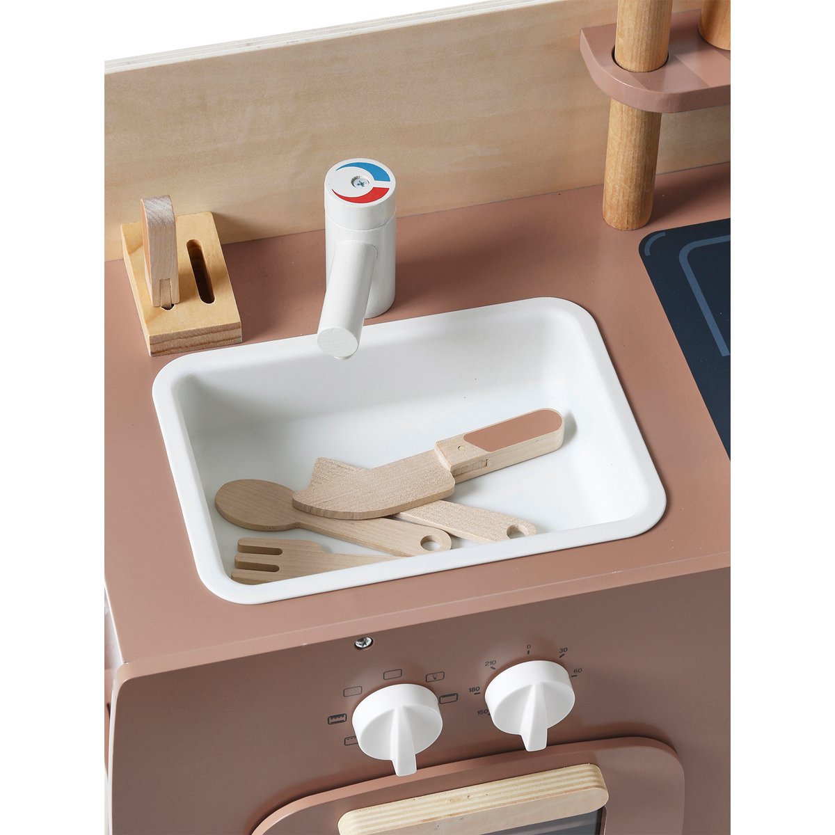 Cuisinette en bois design caramel, VERTBAUDET
