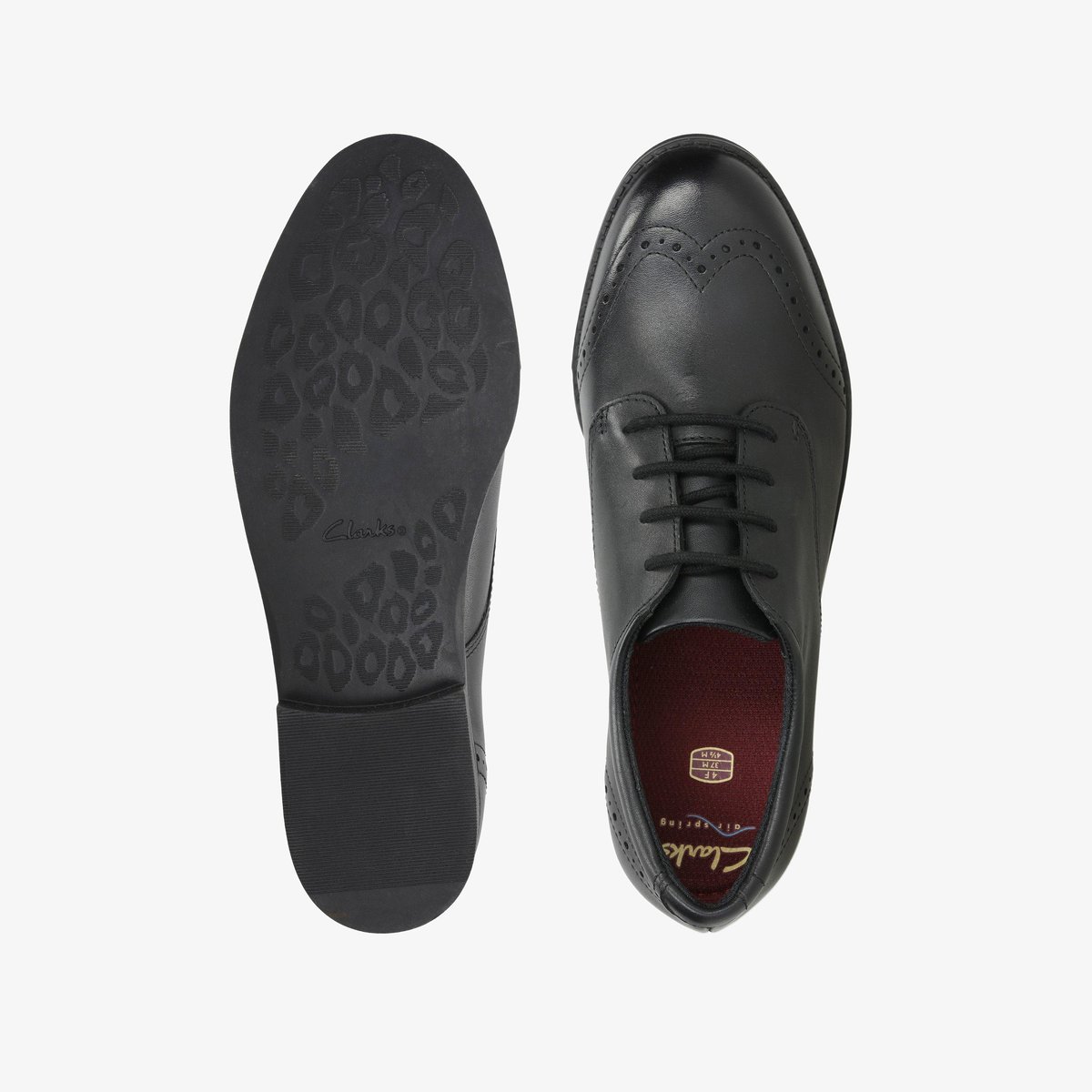 Derbies Cuir Coupe Large SAMI WALK Y noir, CLARKS