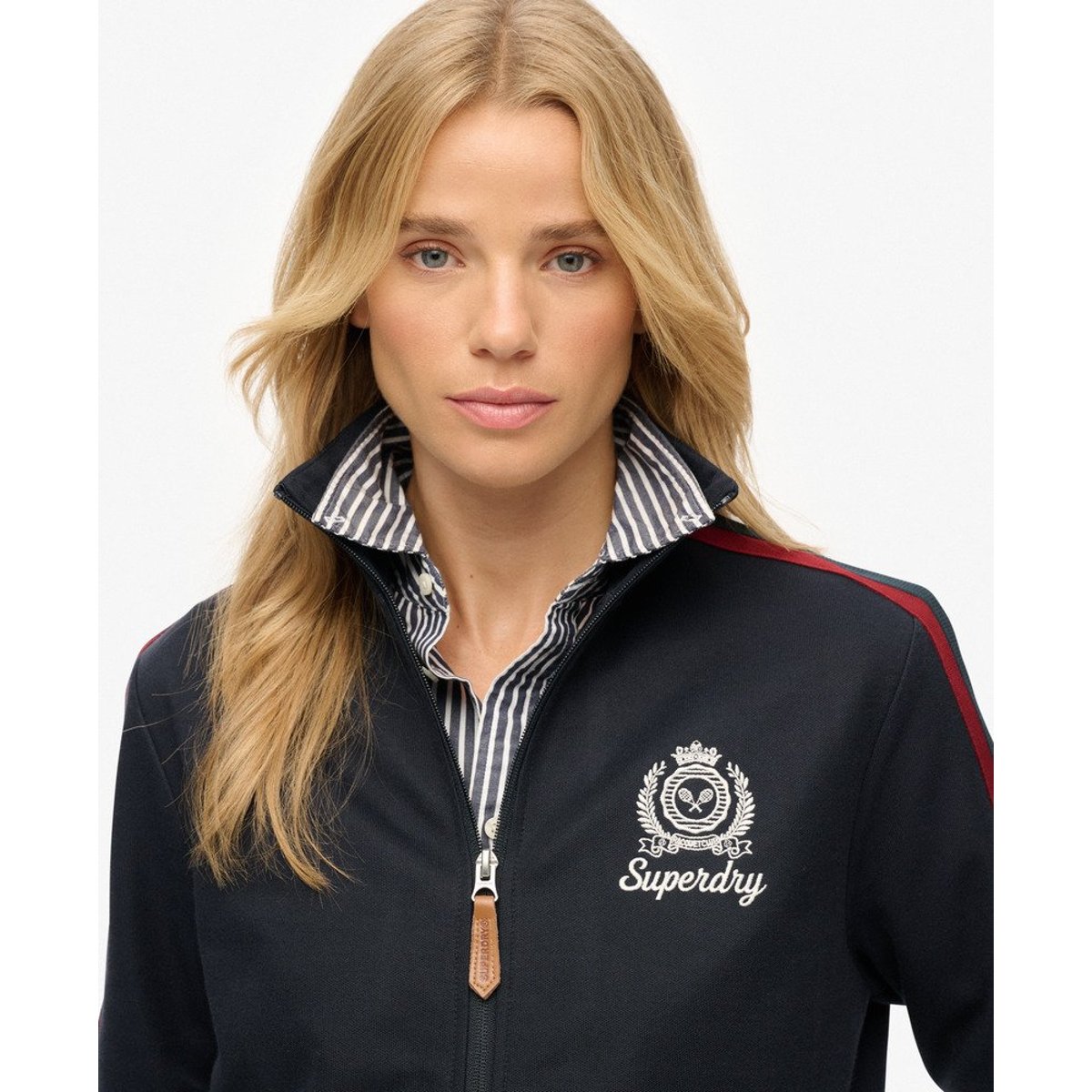 Veste de Survêtement Country Club bleu marine éclipse, SUPERDRY
