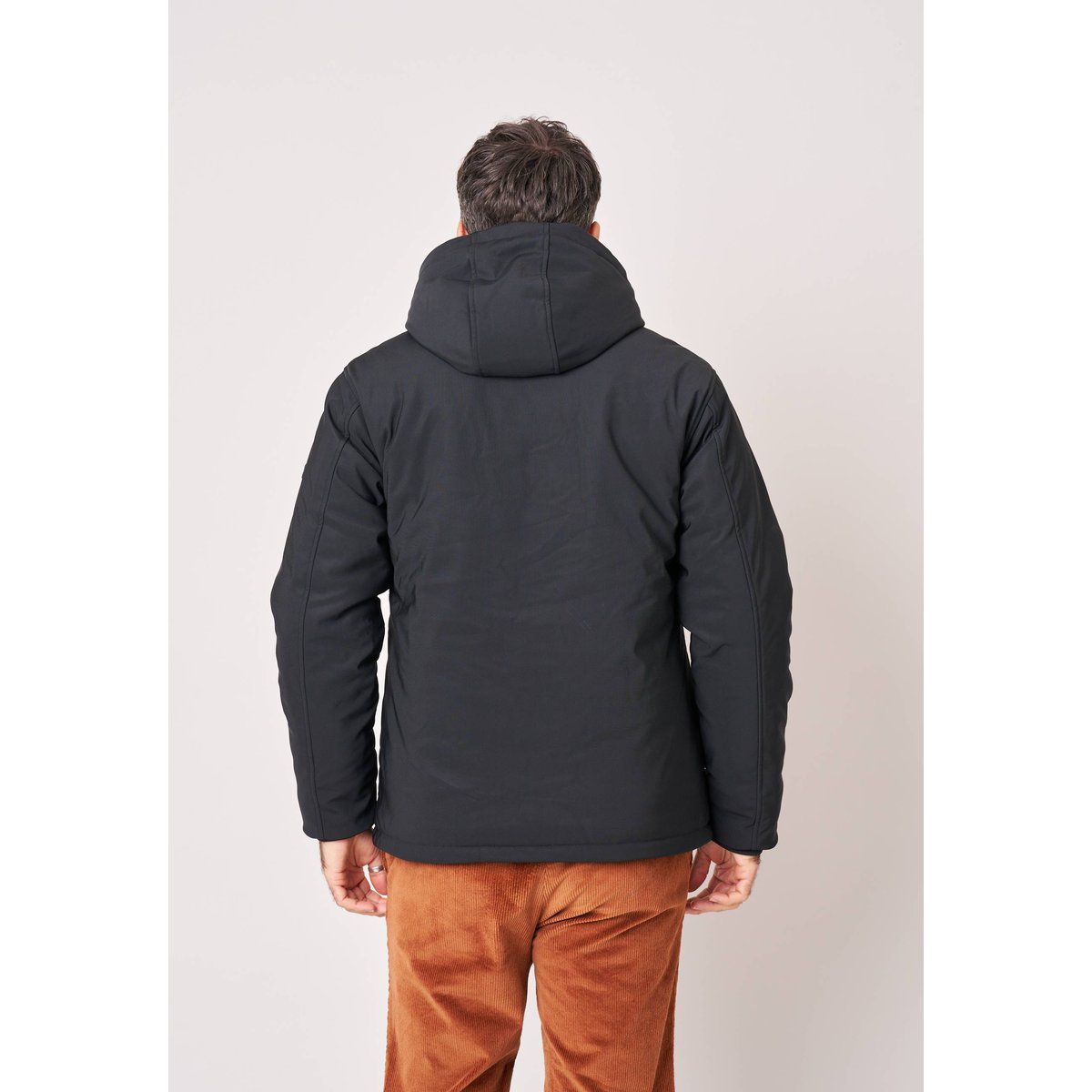 Parka longue homme décontractée MENOTI black, DEELUXE
