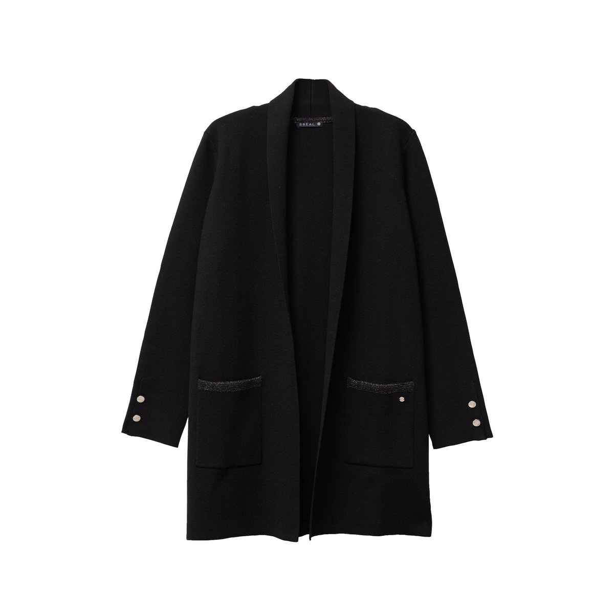 Gilet col châle noir, BREAL