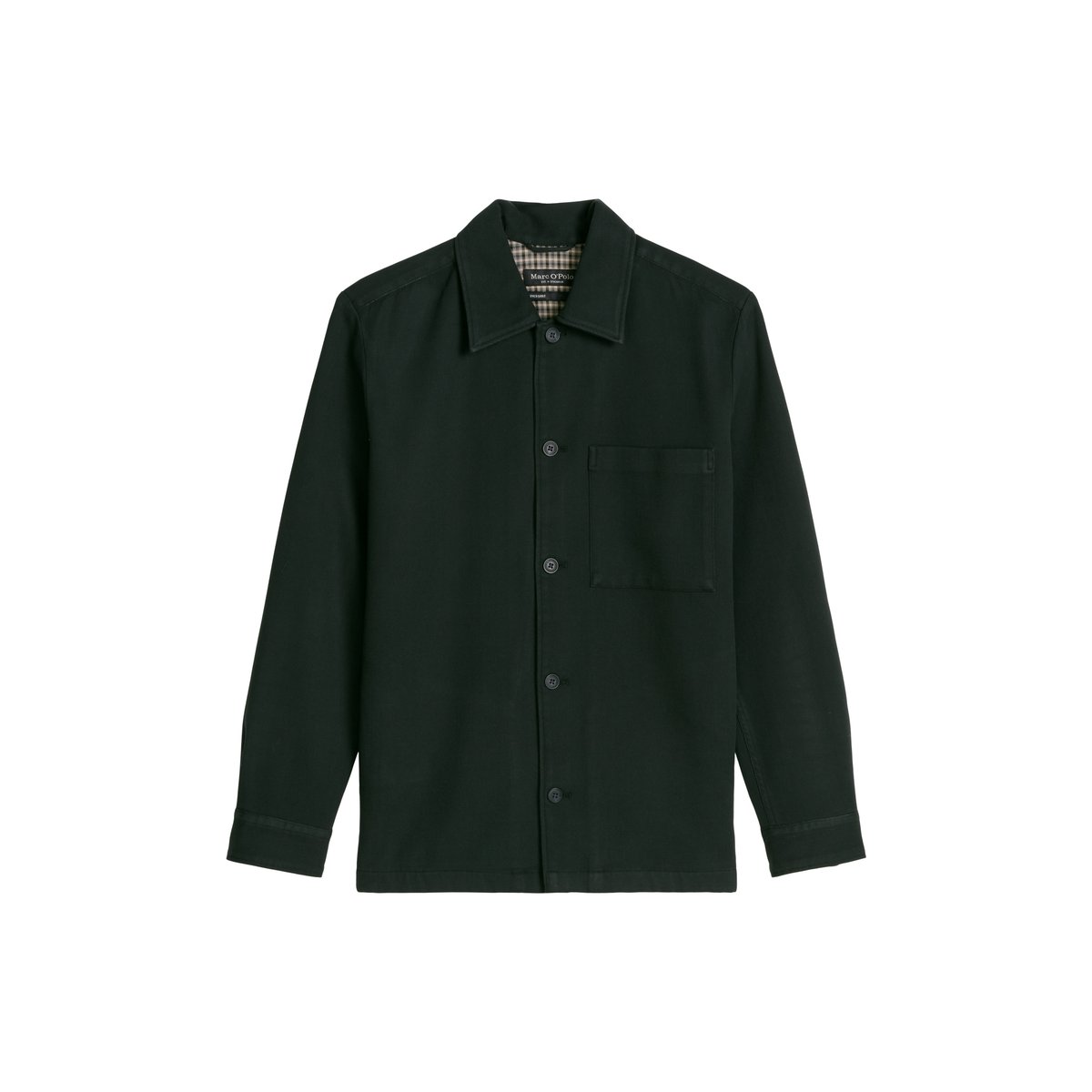 Surchemise en twill de coton bio double épaisseur bleu, MARC O'POLO