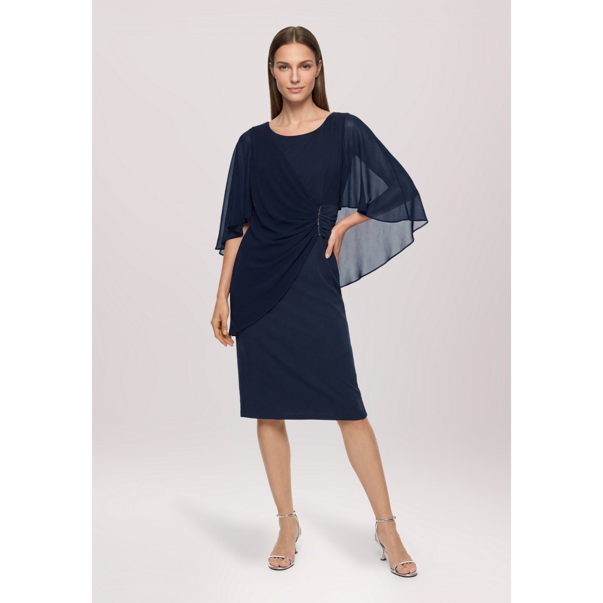 Robe de cocktail à fronce night sky, VERA MONT