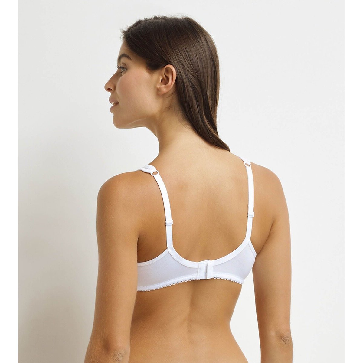 Reggiseno Generous in cotone bio bianco, DIM