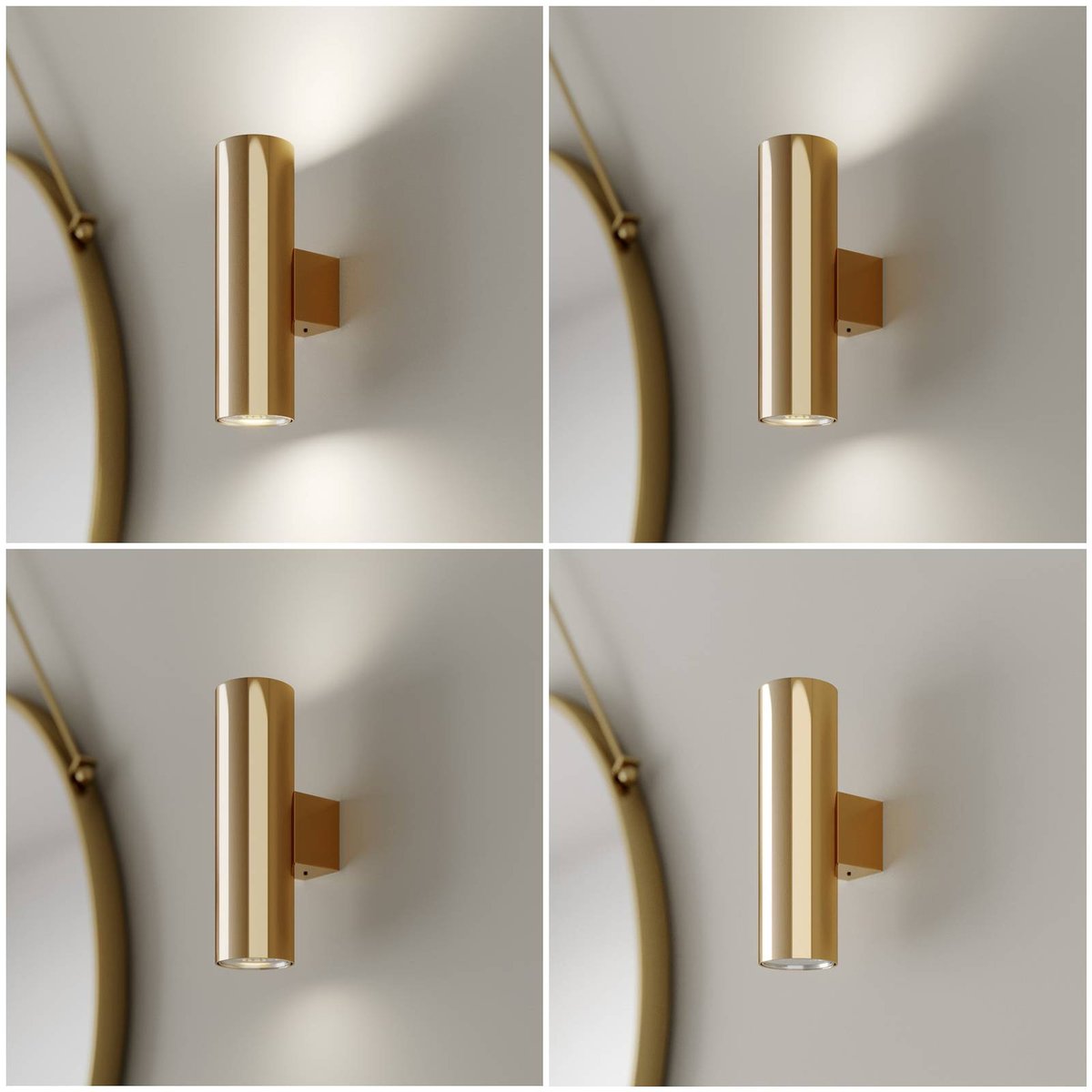 Applique en métal moderne, Marion laiton, EULUNA