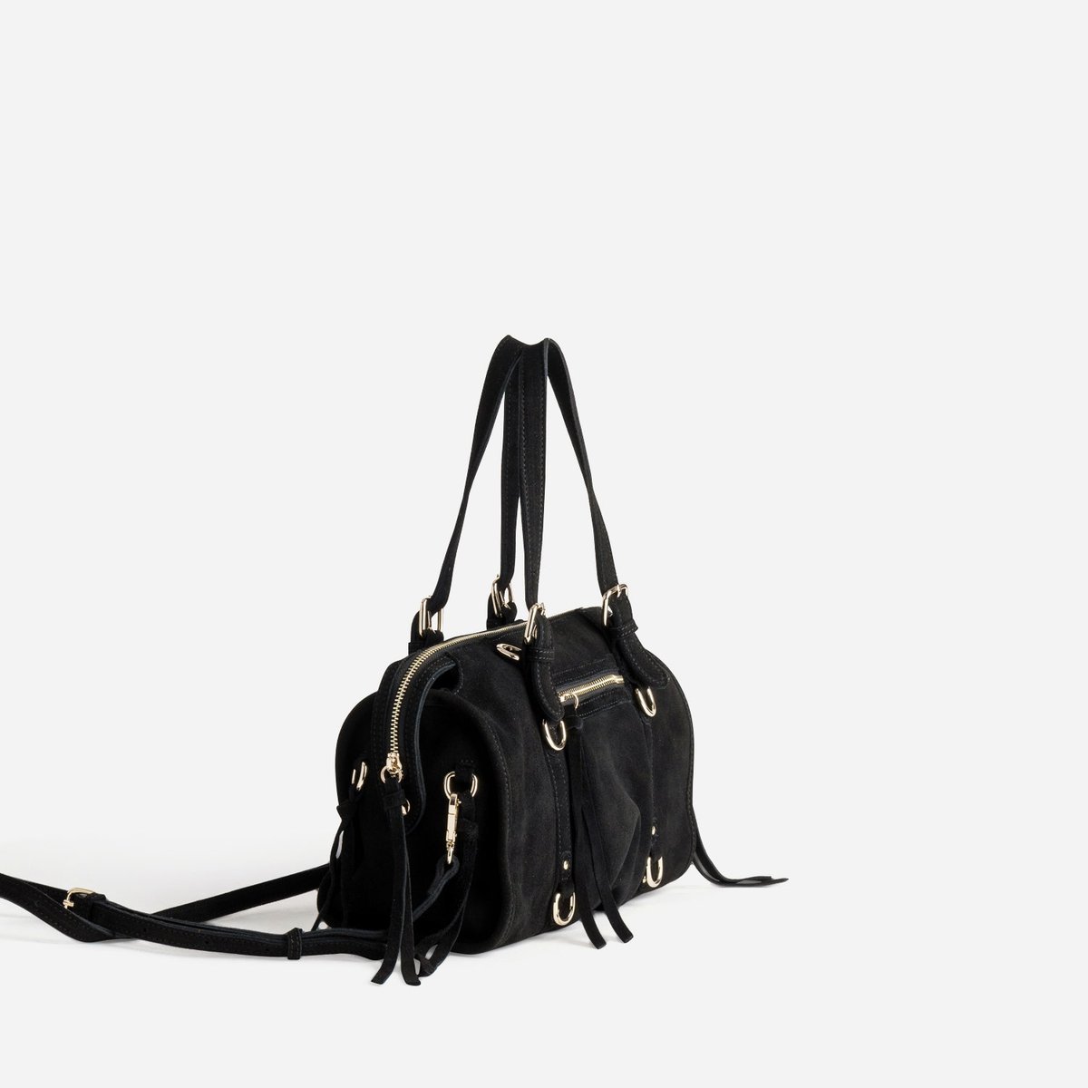 Sac À Main en cuir NURI noir, ERAM