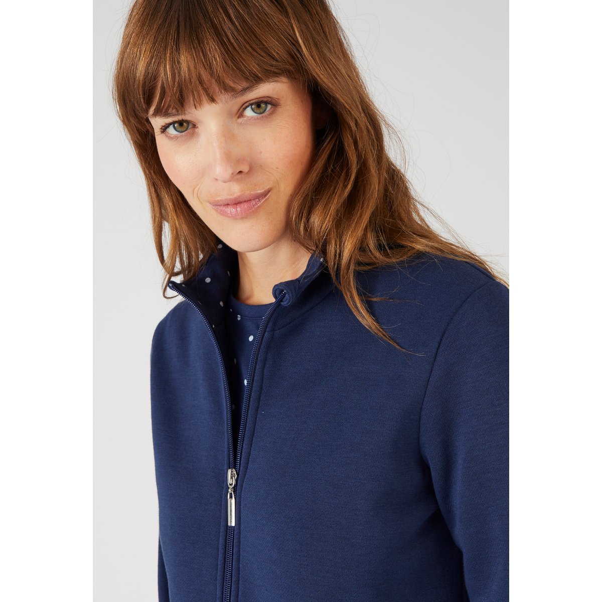 Ensemble détente en molleton + T-shirt offert bleu marine, DAMART